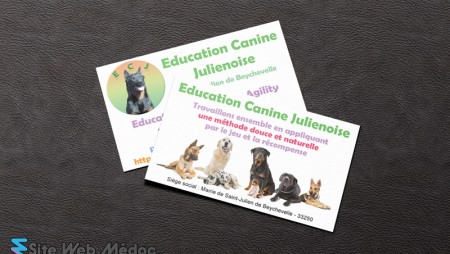 2014.09 : Carte de visite Education canine julienoise