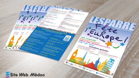 Flyer Mairie Lesparre : Fête de l'Europe 04.2015